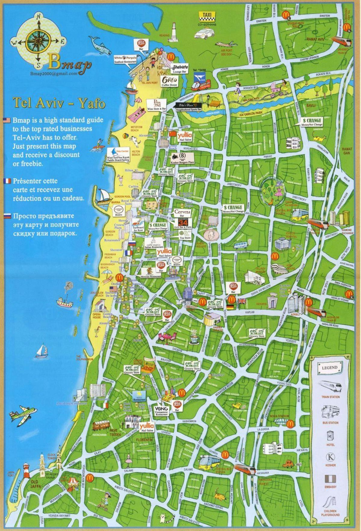 Tel Aviv газрууд газрын зураг