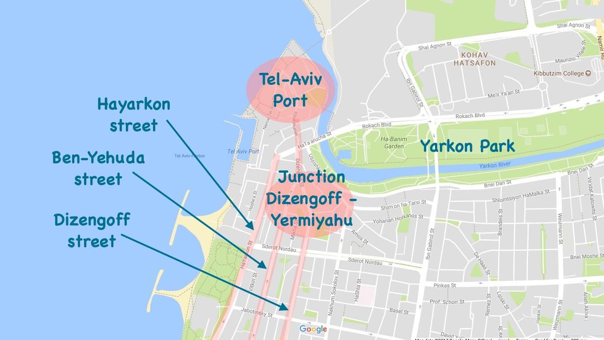 парк hayarkon газрын зураг