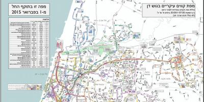 Tel Aviv автобусны маршрут, газрын зураг