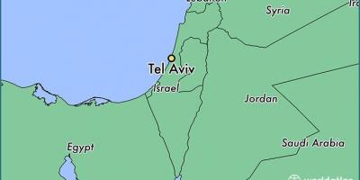 Tel Aviv газрын зураг дээр